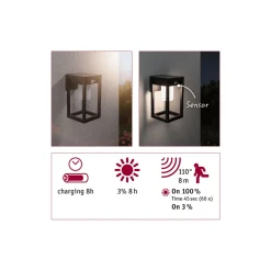 Outlet Paulmann Solar WL Marisol IP44 3000K PIR