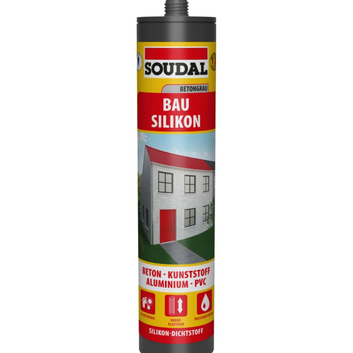 Hot Soudal Bau und Fenster Silikon grau 300 ml