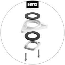 Best LENZ SP-Armatur ALUNA mit Geschirrbrause,schwenkbar, Keramikkar., Edelstahl-Optik