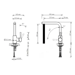 Online LENZ SP-Armatur OLINA mit Schwenkauslauf,Keramikkartusche, chrom