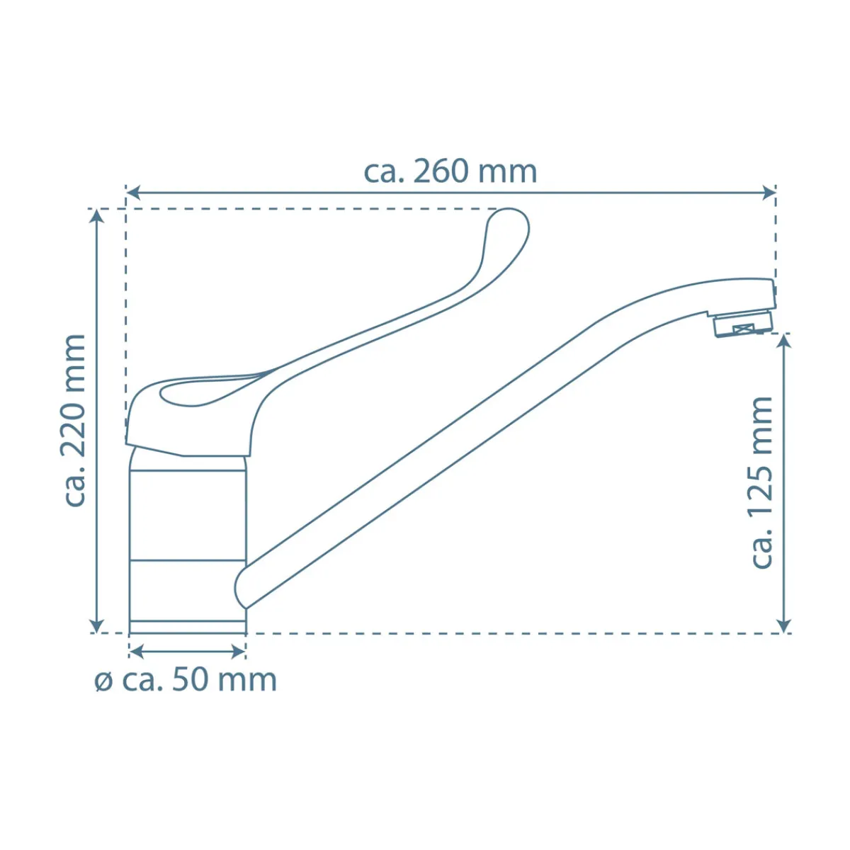 Clearance Schütte SP-Armatur Vital chrom mit Hygienegriffschwenkbar Kartusche mit keram.Dichtung