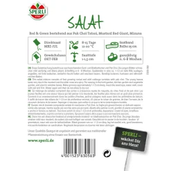 Best Sperli Asia-Salatmischung Red und Green 5 m Saatband