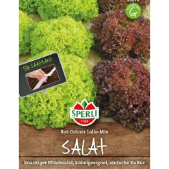 Sale Sperli Pflücksalat-Mix Lollo 5 m Saatband