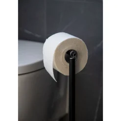 Wenko Stand Toilettenpapierh 2in1 schwarzmatt