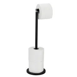Wenko Stand Toilettenpapierh 2in1 schwarzmatt