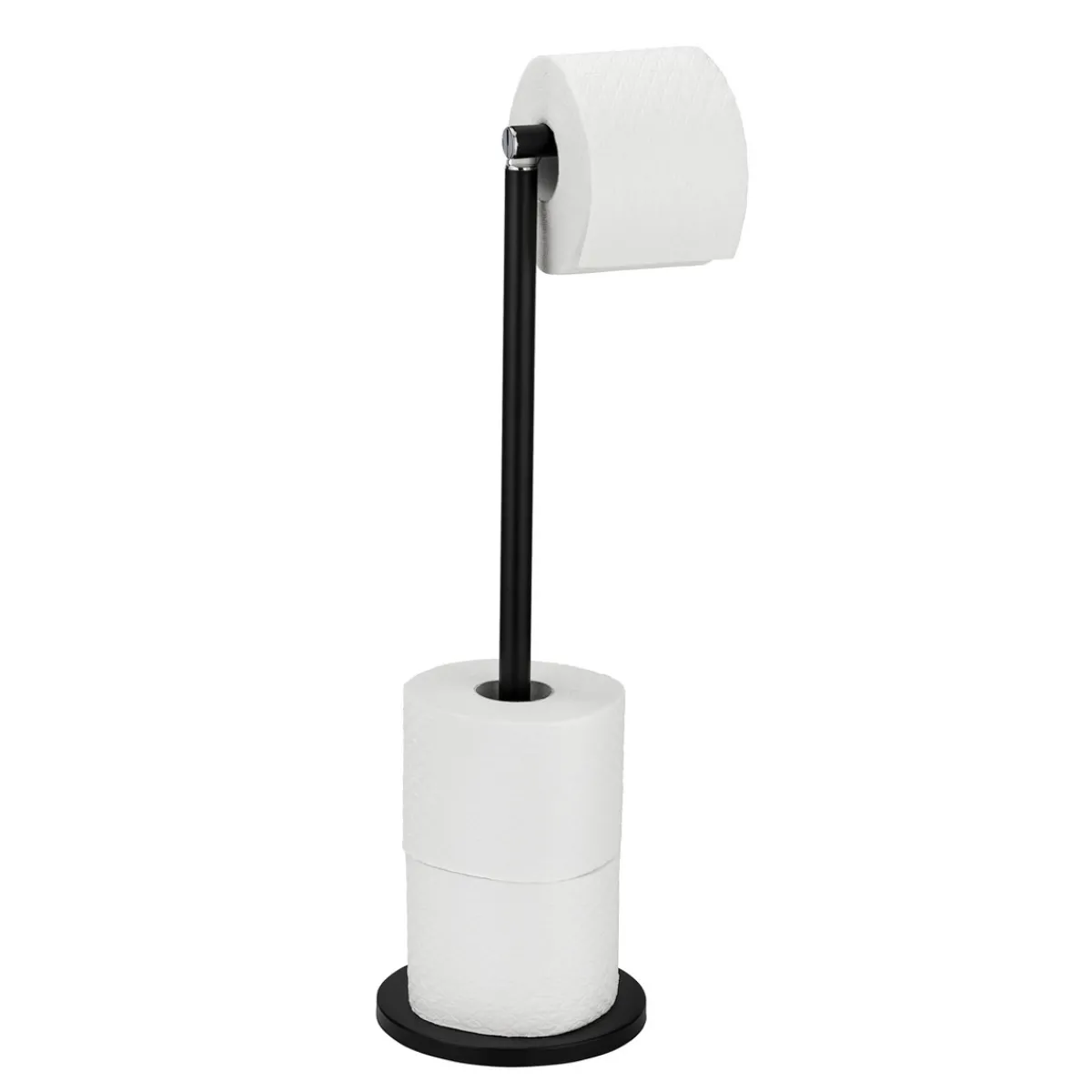 Wenko Stand Toilettenpapierh 2in1 schwarzmatt