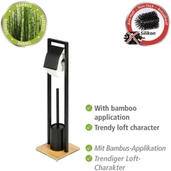 Wenko Stand WC-Garnitur Bambusa