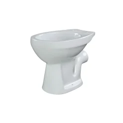 Discount Stand-WC Tiefspueler Keramik mitSpuelrand Abgang waagrecht
