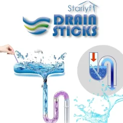 Best Starlyf Abflussreiniger Stäbchen Drain Sticks 12 Stück Zitronenduft