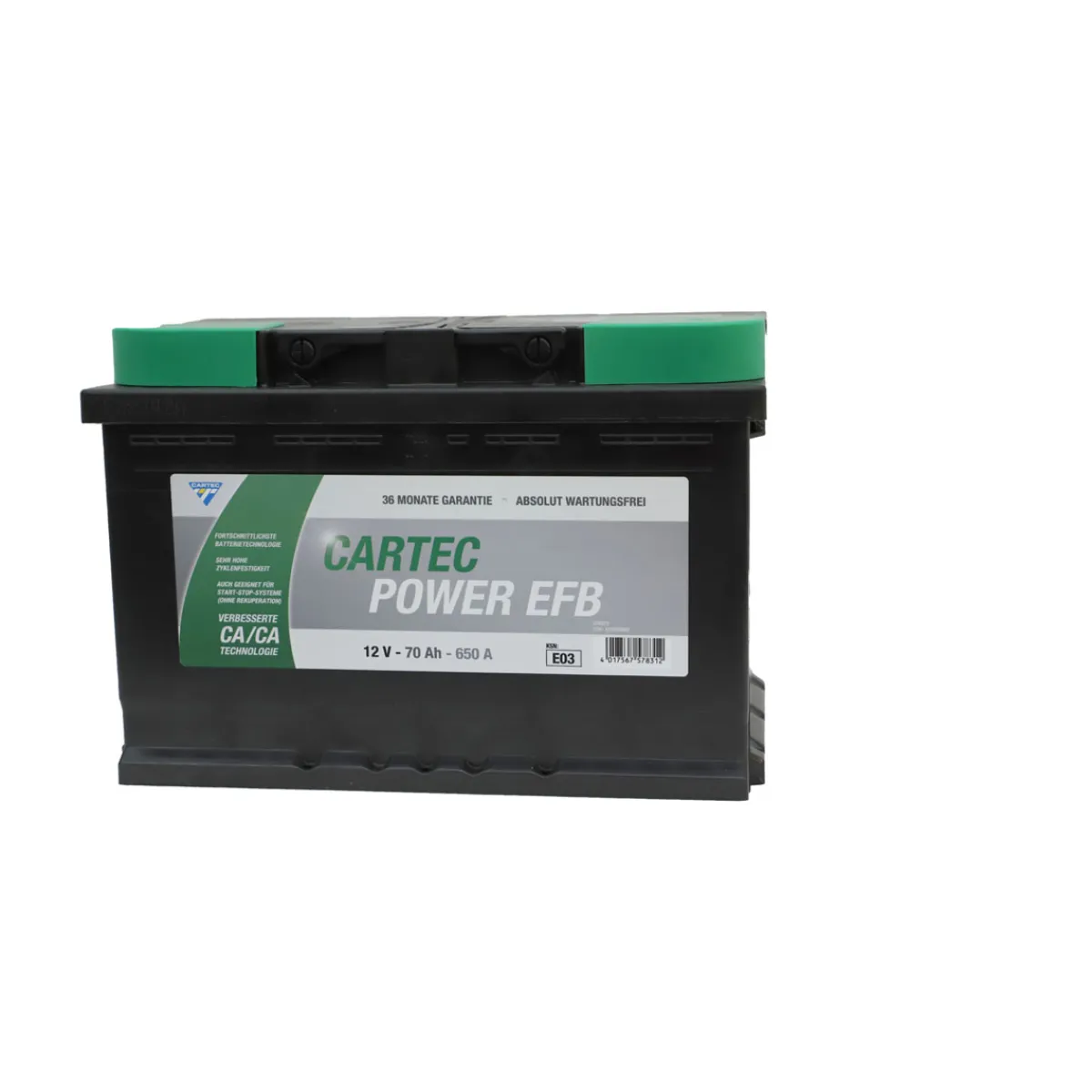 Online Starterbatterie POWER EFB 70 AH / 650 A