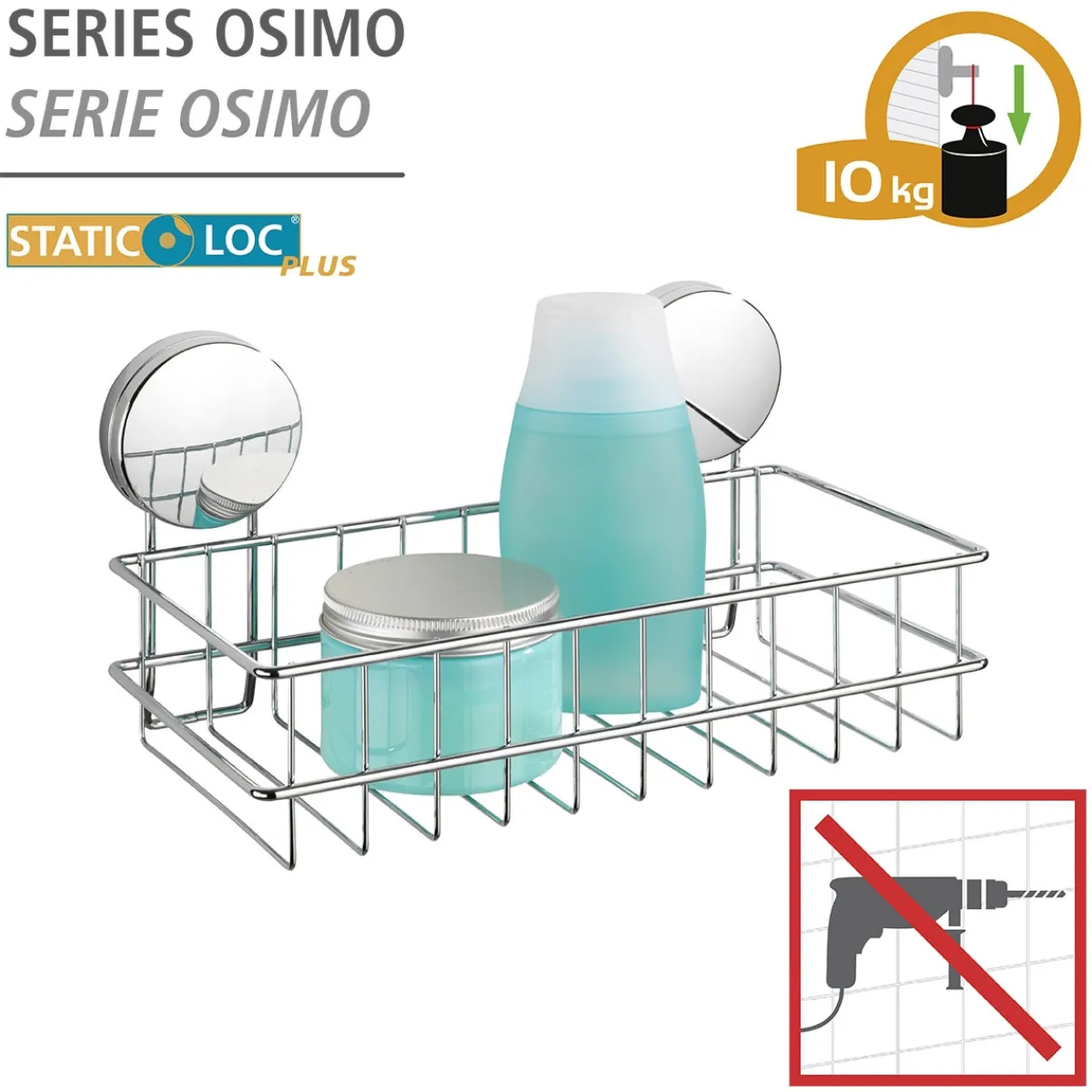 New Wenko Static-Loc Plus Wand ablage Osimo