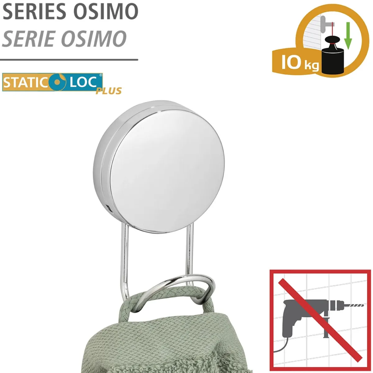 Online Wenko Static-Loc Plus Wand haken Osimo
