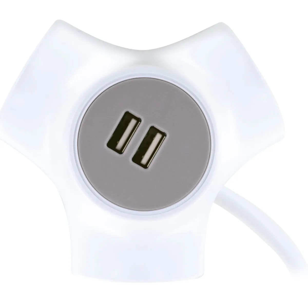 Clearance Schwaiger Steckdosen Y-Verteiler 3x Strom+2x USB1.4m