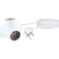 Clearance Schwaiger Steckdosen Y-Verteiler 3x Strom+2x USB1.4m