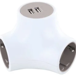Clearance Schwaiger Steckdosen Y-Verteiler 3x Strom+2x USB1.4m