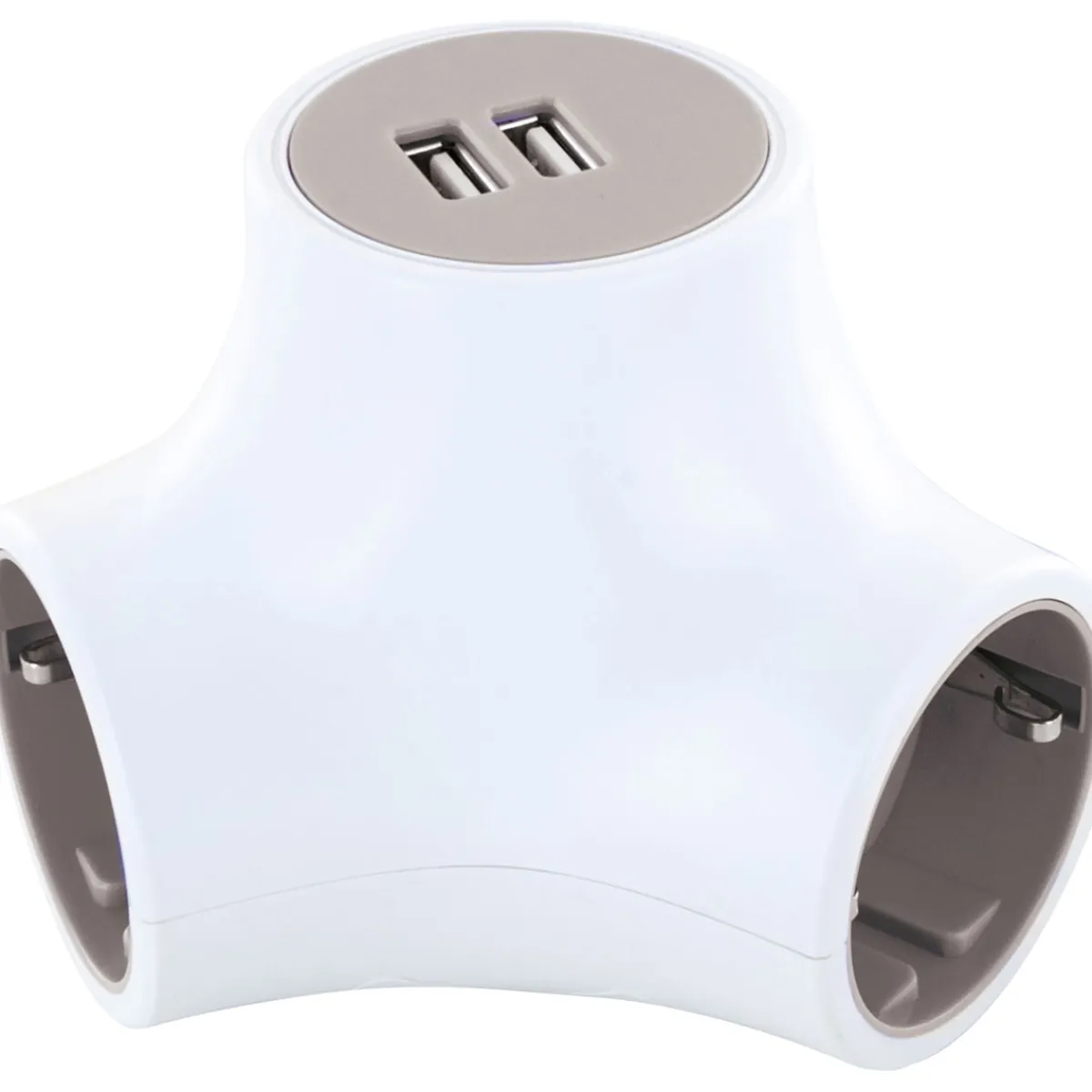 Clearance Schwaiger Steckdosen Y-Verteiler 3x Strom+2x USB1.4m