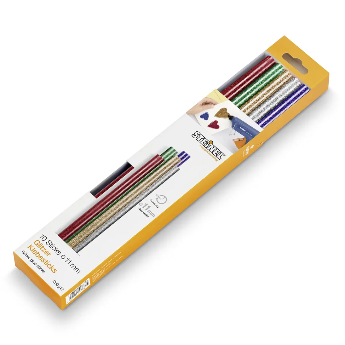 Clearance Steinel Klebesticks Glitzer Durchmesser 11 mm 10 Stück 200g