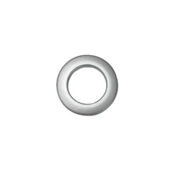 Hot Gardinia Stoffoese 46/28 mm silber matt 10er
