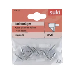Discount Suki Bodenträger Kunststoff Durchmesser 0,4 x 0,8 cm transparent 8 Stück