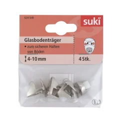 Outlet Suki Bodenträger Stahl Durchmesser 0,5 x 0,5 cm vernickelt 4 Stück