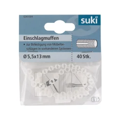 Best Suki Einschlagmuffe Kunststoff Durchmesser 5,5 x mm 40 Stück