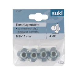 Sale Suki Einschlagmutter verzinkt Durchmesser 8 mm 4 Stück