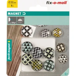 Clearance Suki Glas-Magnete Ferrit Ø 22 x 9 mm