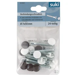 New Suki Korpusverbinder-Schraube verzinkt 0,7 x 5 cm 8 Stück