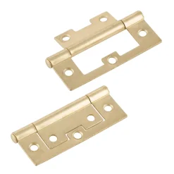Outlet Suki Lamellentürscharnier vermessingt 7,5 cm