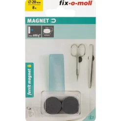 Best Suki Magnetscheibe Ferrit Ø 20 x 5 mm, schwarz