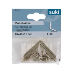 Outlet Suki Möbelwinkel vermessingt 2 mm 4 Stück