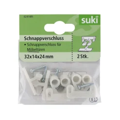 Hot Suki Schnappverschluss Kunststoff 3,2 x 1,4 x 2,4 cm 2 Stück