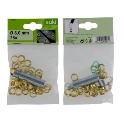 Outlet Suki Ösen-Set mit Werkzeug 8 mm 10-teilig