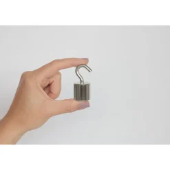 Online Suki Topfmagnet Neodym mit Schraubhaken M6 Ø 24,5 x 52 mm, silber