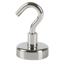 Sale Suki Topfmagnet Neodym mit Schraubhaken M5 Ø 25 x 40 mm, silber