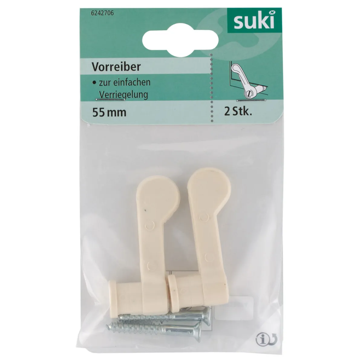 Discount Suki Vorreiber 5,5 cm creme 2 Stück