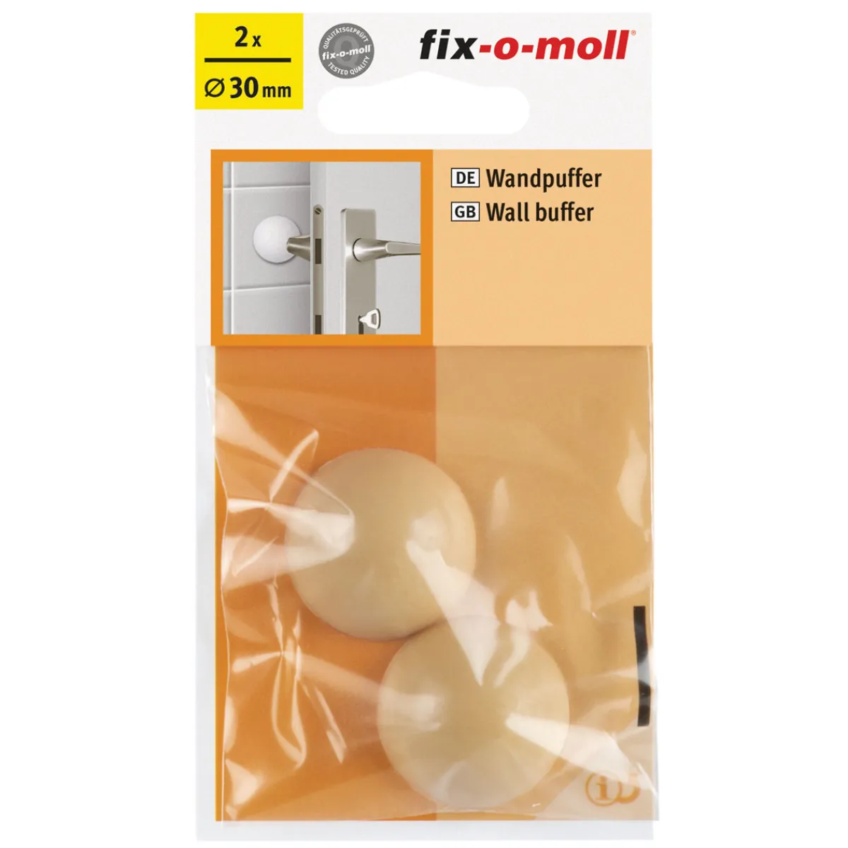 Discount Suki Wandpuffer-Set klebend 3 cm beige 2 Stück
