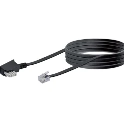 Sale Schwaiger Telefon-Anschlussleitung 6m sw
