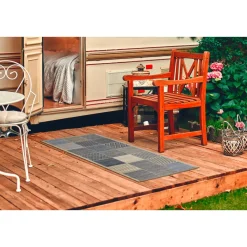 Discount andiamo Teppich Clyde 80x200cm beige-blau