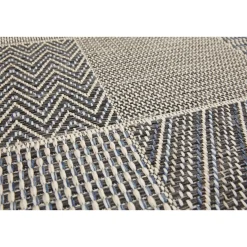 Outlet andiamo Teppich Clyde 120x170cm beige-blau