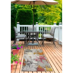 Hot andiamo Teppich Portland 80x150cm grau-multi