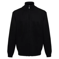Terrax Workwear Strickjacke Herren schwarz melange L