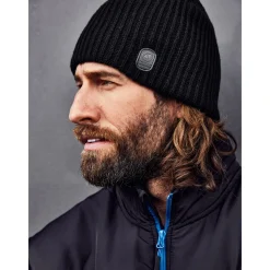 Hot Terrax Workwear Strickmütze schwarz azur One Size