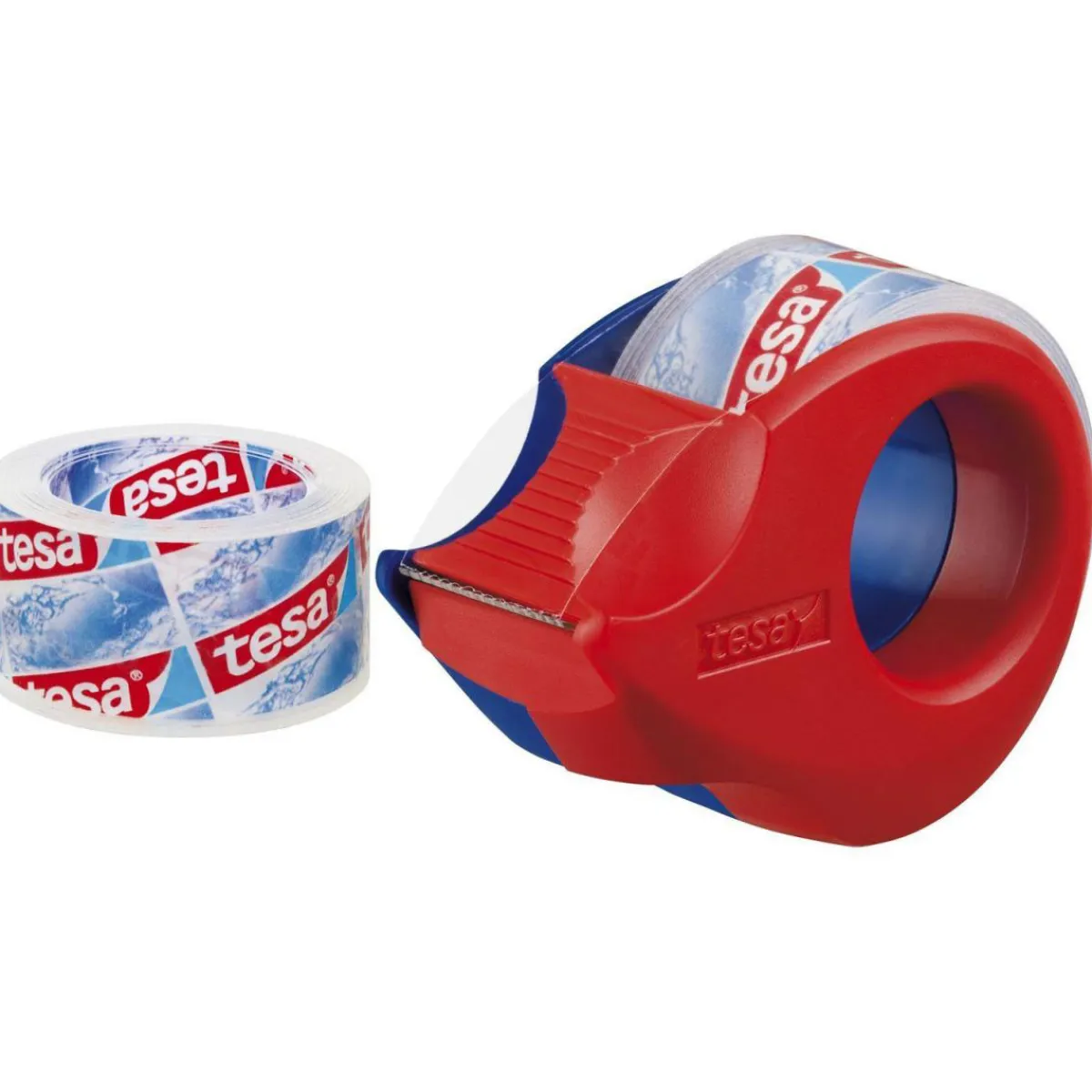 Tesa Abroller mit 2 Rollen kristall-klar