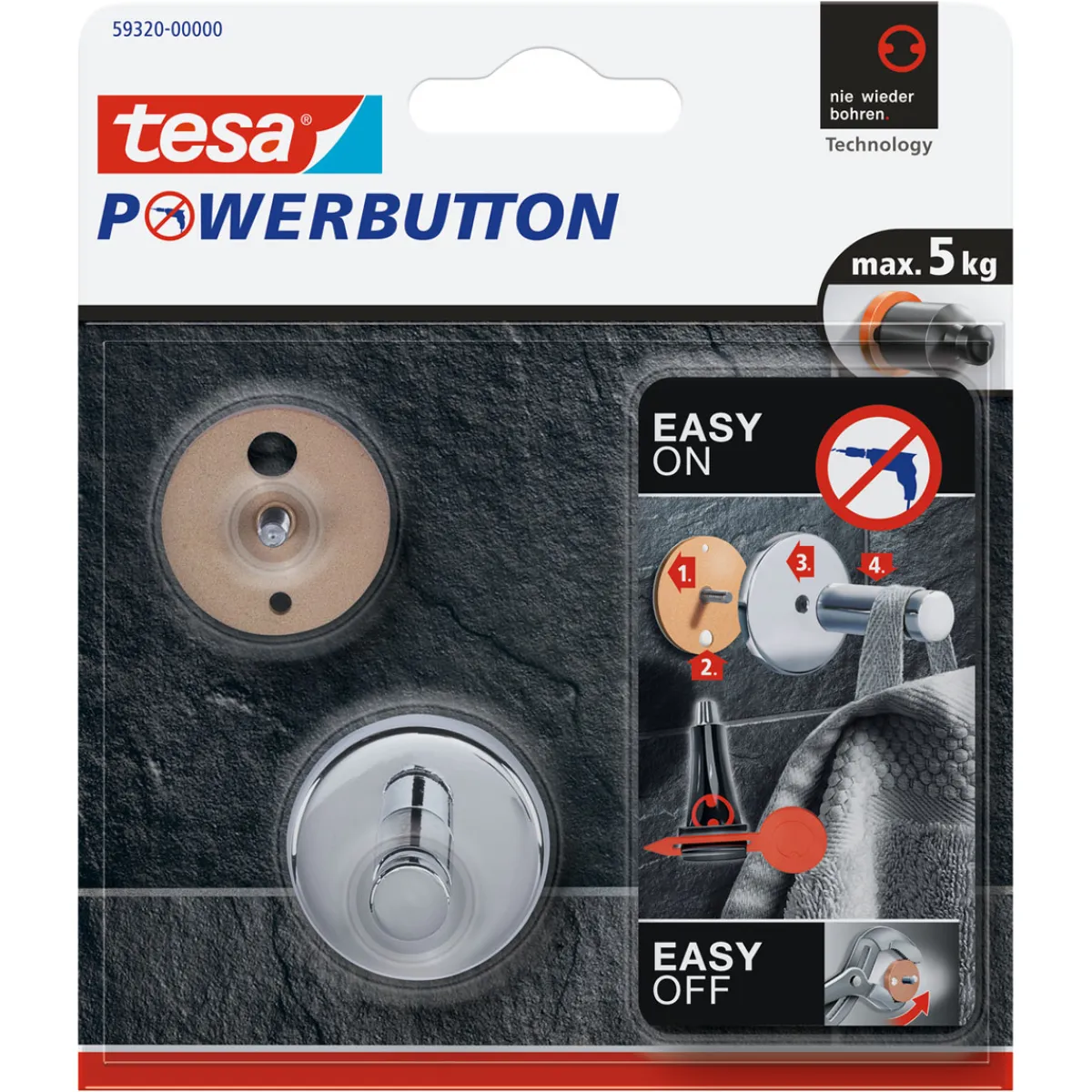 Hot Tesa Haken Powerbutton universal Small