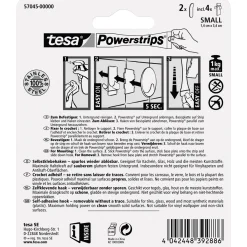 Tesa Haken Powerstrips Small Metall
