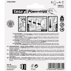 Hot Tesa Haken Powerstrips Small Rechteckig Metall