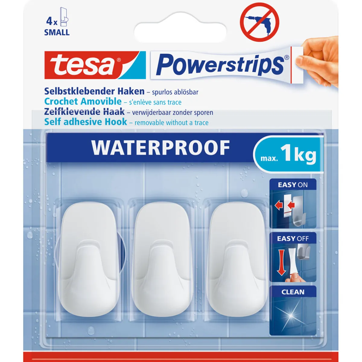 Sale Tesa Haken Powerstrips Waterproof Small