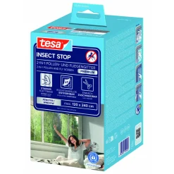 Outlet Tesa IS Pollen- & Insektengitter für bodentiefe Fenster, anthrazit, 1,2x2,4m