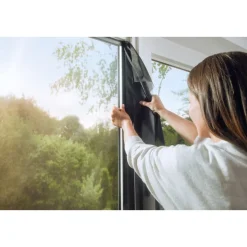 Outlet Tesa IS Pollen- & Insektengitter für bodentiefe Fenster, anthrazit, 1,2x2,4m